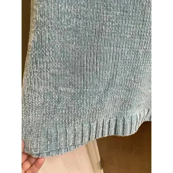 Vintage Cherokee Turtleneck Sweater in Blue With Patterns Buttery Soft Size L - Picture 5 of 15